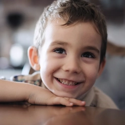 Happy portrait of a small boy